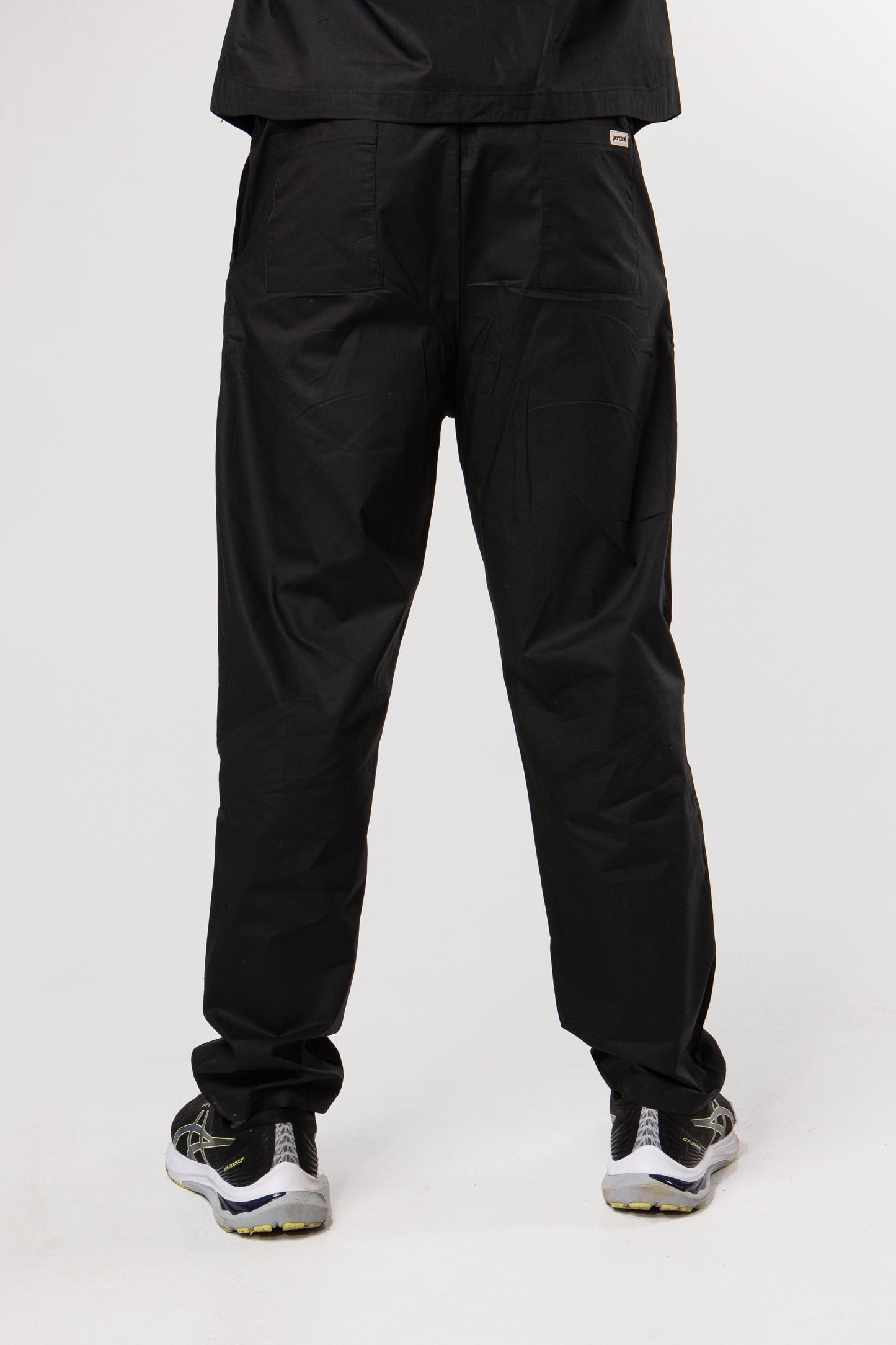 100% Organic Cotton Scrub Pants Black