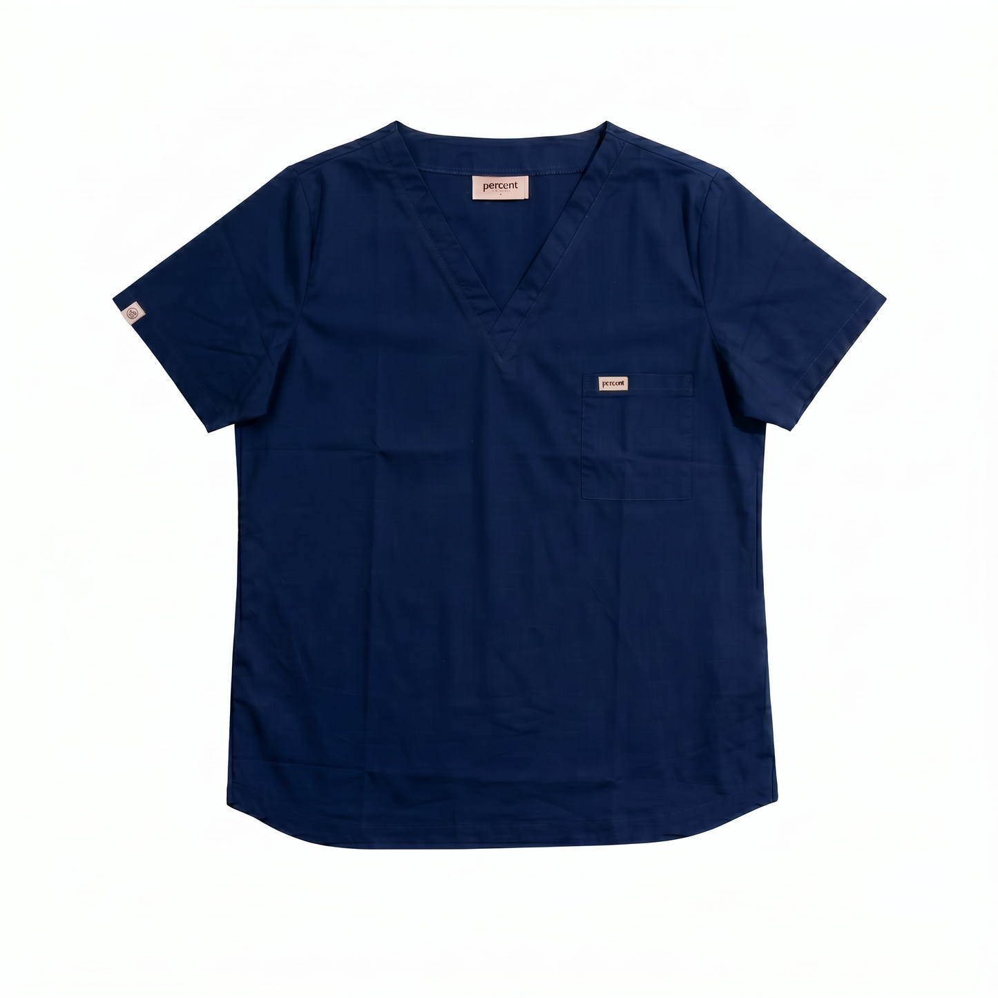 100% Organic Cotton Scrub Top Navy Blue
