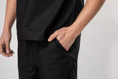 100% Organic Cotton Scrub Pants Black